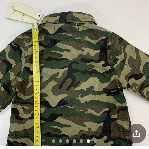 Sovereign Code Camo Lightweight Long Sleeve Snap Jacket 100% Cotton Size 24 M - Picture 5 of 7